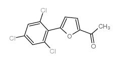 1-[5-(2,4,6-三氯苯基)-2-呋喃基]-1-乙酮结构式