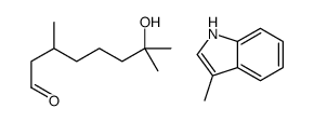 7-hydroxy-3,7-dimethyloctanal,3-methyl-1H-indole Structure