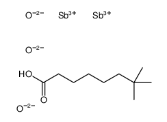 antimony(3+),7,7-dimethyloctanoic acid,oxygen(2-) Structure