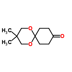 1,4-环己二酮单-2,2-二甲基三亚甲基缩酮结构式