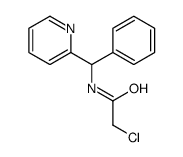 2-chloro-N-[phenyl(pyridin-2-yl)methyl]acetamide结构式