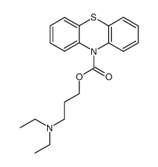 3-(N,N-diethylamino)propyl carbamate phenothiazine Structure