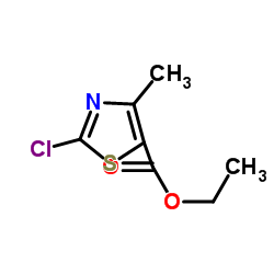 2-氯-4-甲基噻唑-5-羧酸乙酯结构式