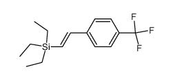 (E)-triethyl[2-(4-trifluoromethylphenyl)vinyl]silane Structure