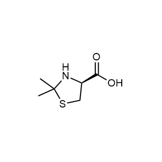 (S)-2,2-二甲基噻唑烷-4-羧酸结构式