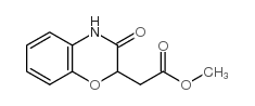 乙酸(2H-1,4-苯并恶嗪-3(4H)-酮-2-基)乙酸甲酯结构式