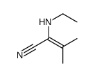 2-(ethylamino)-3-methylbut-2-enenitrile Structure