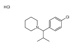 1-[1-(4-chlorophenyl)-2-methylpropyl]piperidine,hydrochloride结构式