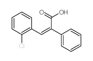 3-(2-chlorophenyl)-2-phenyl-prop-2-enoic acid结构式