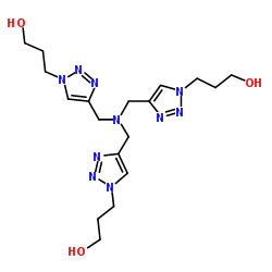 三(3-羟丙基三唑甲基)胺结构式