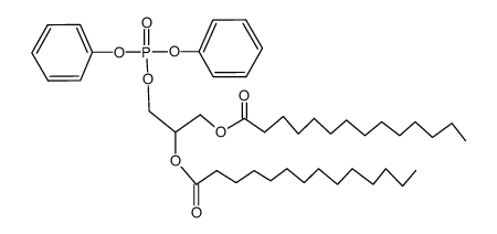 diphenyl 1,2-di-O-tetradecanoyl-rac-3-glycerophosphate Structure