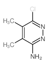 3 -氨基- 6 -氯-4,5二甲基哒嗪结构式