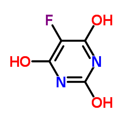 5-氟嘧啶-2,4,6-三醇结构式