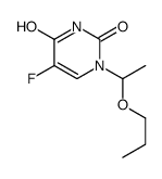 5-fluoro-1-(1-propoxyethyl)pyrimidine-2,4-dione结构式