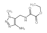 ethyl (5-amino-3-methyl-triazol-4-yl)methylcarbamoylformate结构式