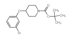 1-BOC-4-(3-溴苯氧基)哌啶结构式