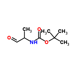 Boc-L-丙氨醛结构式