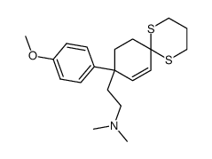 2-(9-(4-methoxyphenyl)-1,5-dithiaspiro[5.5]undec-7-en-9-yl)-N,N-dimethylethan-1-amine Structure