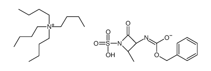 TETRABUTYLAMMONIUM (2S,3S)-3-{[(BENZYLOXY)CARBONYL]AMINO}-2-METHYL-4-OXOAZETIDINE-1-SULFONATE结构式