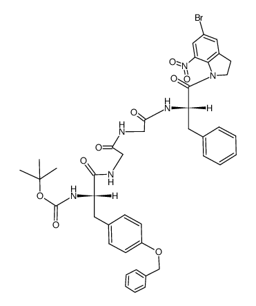 Boc-(OBzl)Tyr-Gly-Gly-Phe-Bni结构式