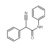 Benzeneacetamide, a-cyano-N-phenyl- Structure