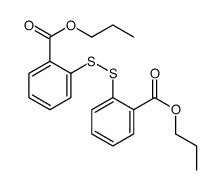 propyl 2-[(2-propoxycarbonylphenyl)disulfanyl]benzoate Structure