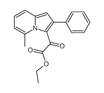 3-ethoxalyl-5-methyl-2-phenylindolizine Structure