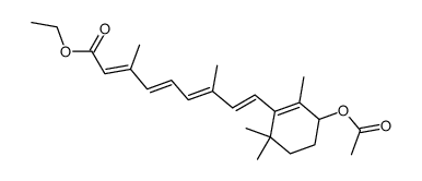 ethyl (2E,4E,6E,8E)-9-(3-acetoxy-2,6,6-trimethylcyclohex-1-en-1-yl)-3,7-dimethylnona-2,4,6,8-tetraenoate结构式