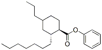 反-4-正丙基环己基甲酸-2-正庚基苯酯结构式