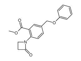 methyl 2-(2-oxoazetidin-1-yl)-5-(phenoxymethyl)benzoate Structure