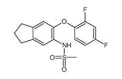 N-(6-(2,4-difluorophenoxy)indan-5-yl)methanesulfonamide结构式