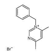 N-Benzyl-4,6-dimethylpyrimidinium bromide Structure