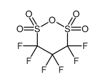 3,3,4,4,5,5-hexafluoro-1,2,6-oxadithiane 2,2,6,6-tetraoxide Structure