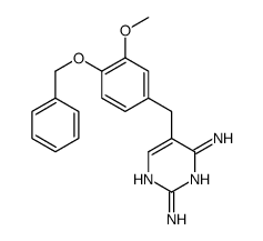 5-[(3-methoxy-4-phenylmethoxy-phenyl)methyl]pyrimidine-2,4-diamine Structure