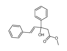 3-hydroxy-3,5-diphenyl-pent-4-enoic acid methyl ester结构式