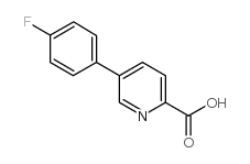 5-(4-氟苯基)吡啶-2-甲酸结构式