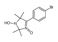 4-(4-Bromo-phenyl)-2,2,5,5-tetramethyl-3-oxy-2,5-dihydro-imidazol-1-ol结构式