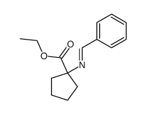 ethyl N-benzylidene-1-aminocyclopentanecarboxylate Structure