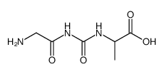 DL-2-(N'-glycyl-ureido)-propionic acid Structure