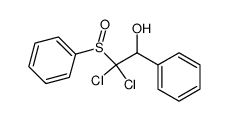 2,2-dichloro-1-phenyl-2-(phenylsulfinyl)-1-ethanol结构式