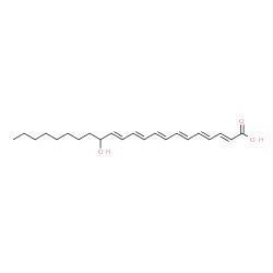 14-hydroxydocosahexaenoic acid结构式