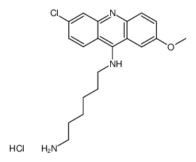 N1-[9-(6-chloro-2-methoxyacridinyl)]-1,6-hexane-diamine bis(hydrochloride) Structure