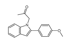 1-(2-(4-methoxyphenyl)-1H-indol-1-yl)propan-2-one Structure