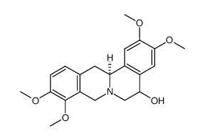 (13aS)-2,3,9,10-tetramethoxy-5,8,13,13a-tetrahydro-6H-dibenzo[a,g]quinolizin-5-ol结构式
