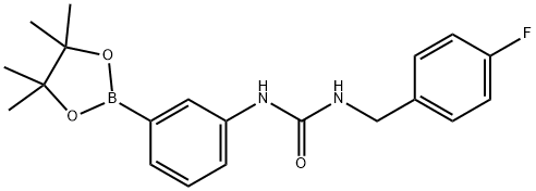 1-(4-fluorobenzyl)-3-(3-(4,4,5,5-tetramethyl-1,3,2-dioxaborolan-2-yl)phenyl)urea Structure