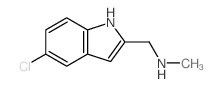 [(5-Chloro-1H-indol-2-yl)methyl]-methylamine Structure