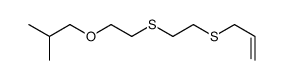 2-methyl-1-[2-(2-prop-2-enylsulfanylethylsulfanyl)ethoxy]propane结构式