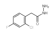 2-(2-氯-4-氟苯基)乙酰肼结构式