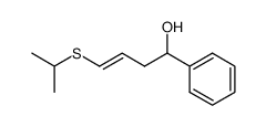 (E)-4-Isopropylsulfanyl-1-phenyl-but-3-en-1-ol Structure