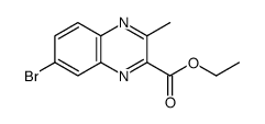 ethyl 7-bromo-3-methylquinoxaline-2-carboxylate结构式